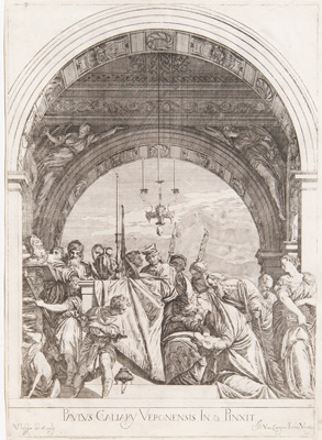 Veronese etching from 1682 The Circumcision of the Christ Child
(AKA The presentation of the infant Christ at the temple) 